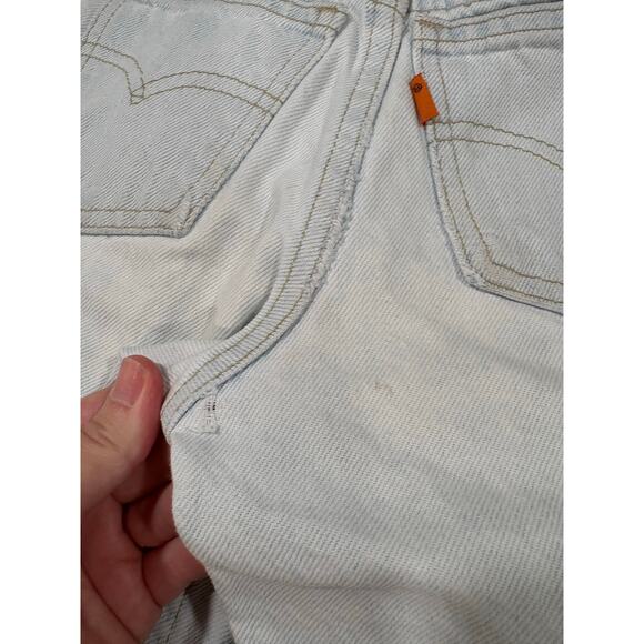 Vintage 90s 550 Levi’s Light Wash Denim Straight Leg Jeans Kids Size 9 Slim - Picture 9 of 13